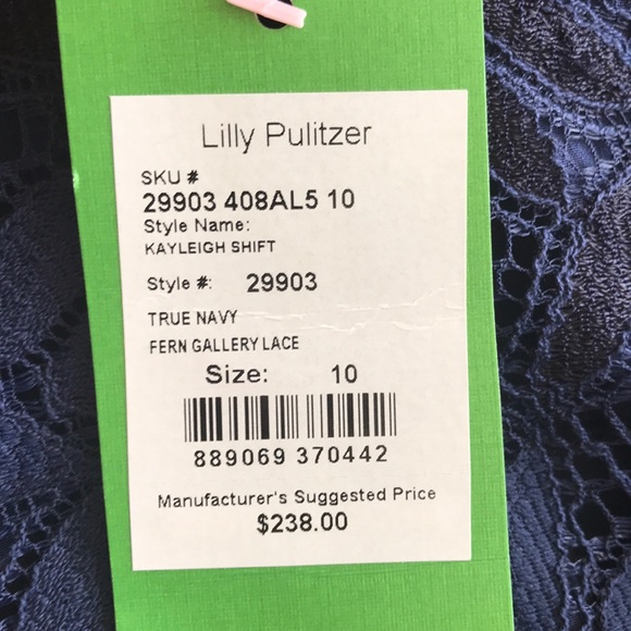 Lilly Pulitzer Kayleigh Shift Dress Lace NWT - Picture 7 of 7